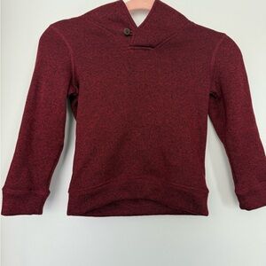 Sonoma Boys Burgundy Knit Sweater with Button Detail